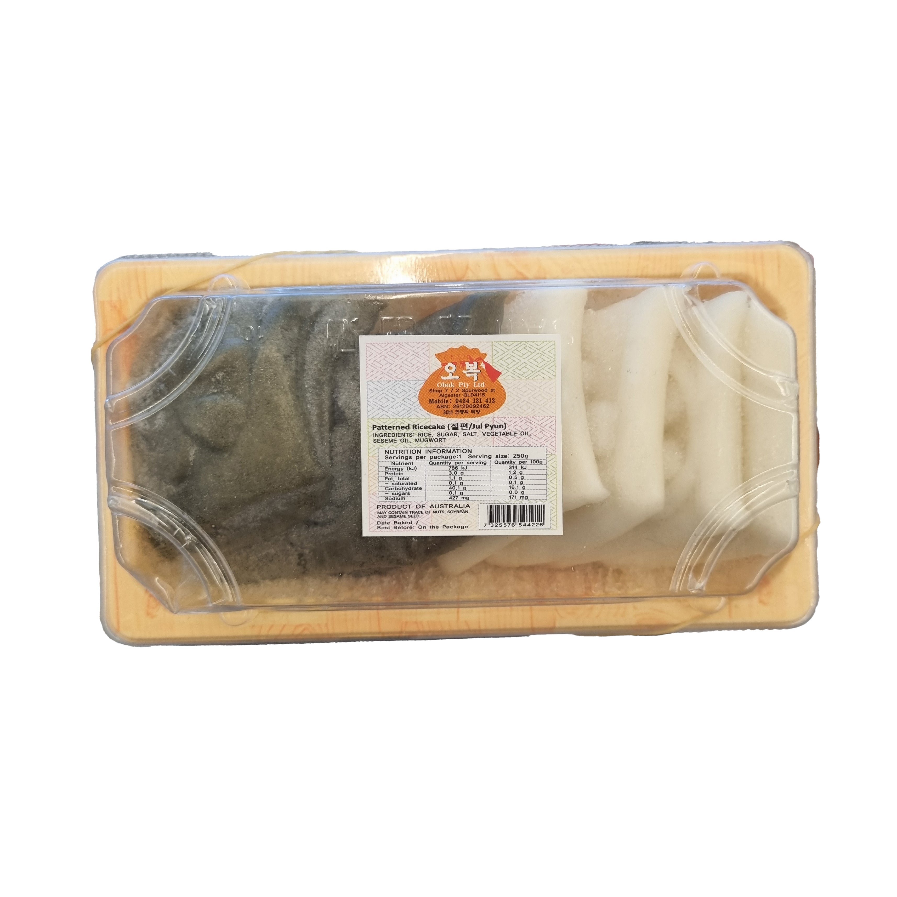 OBOK Patterned ricecake(jul pyun) 절편 250g